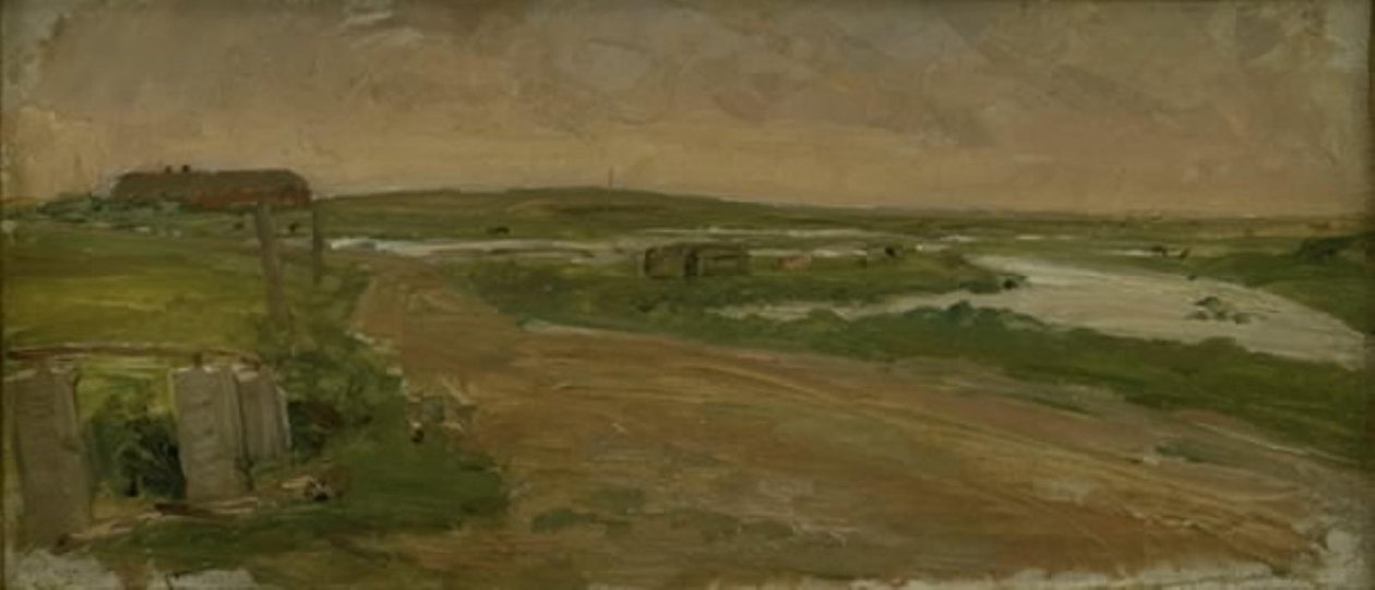 Länsi-Jyllannin maisema. Holmsland tekijältä Albert Gottschalk