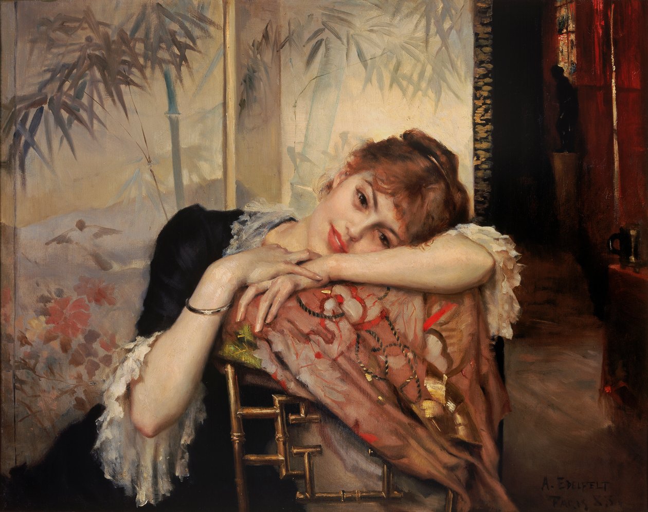 Parisienne, 1883. tekijältä Albert Gustaf Aristides Edelfelt