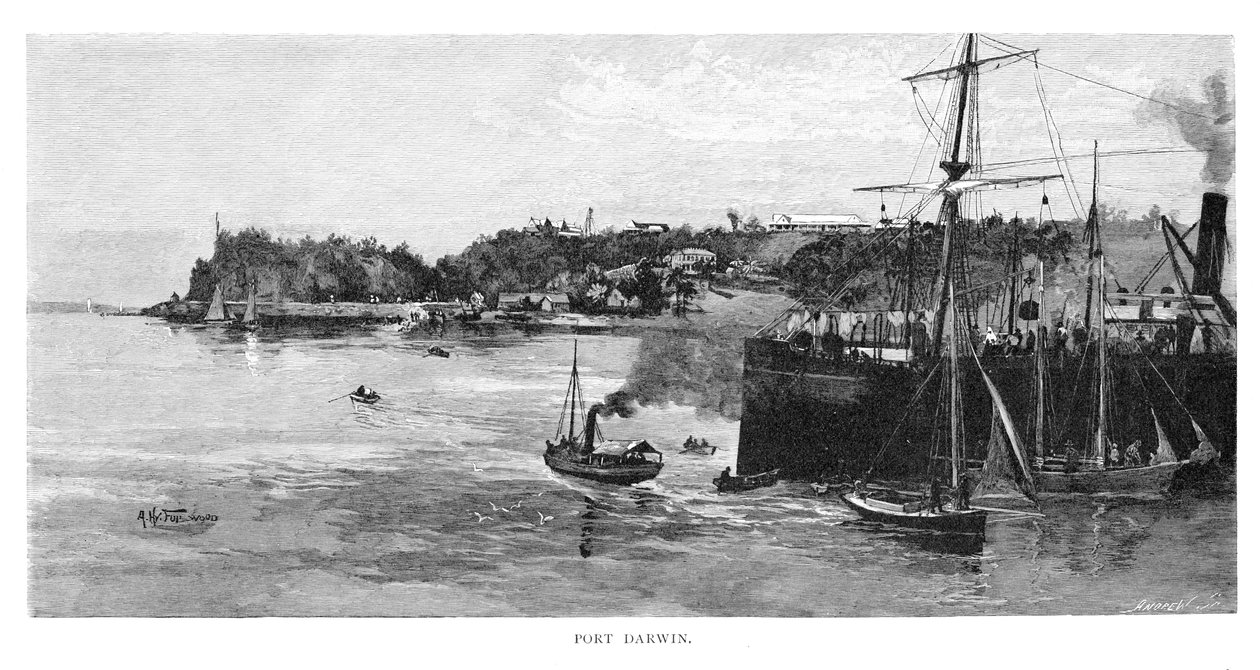 Port Darwin, 1886. tekijältä Albert Henry Fullwood