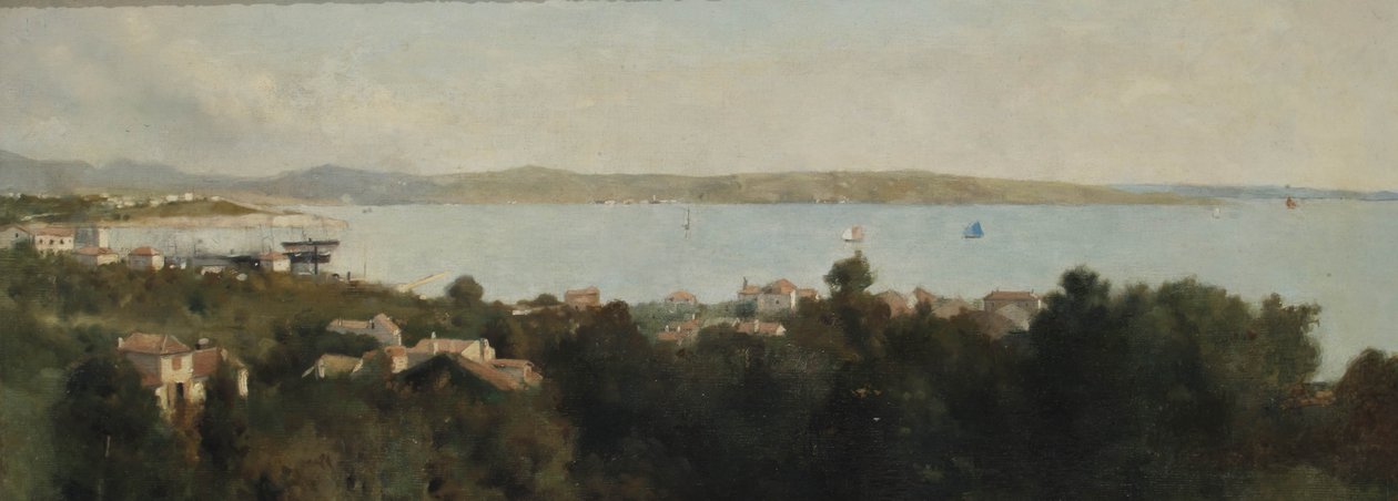 Näkymä Triesteen, Italian, n. 1889 tekijältä Albert Letchford