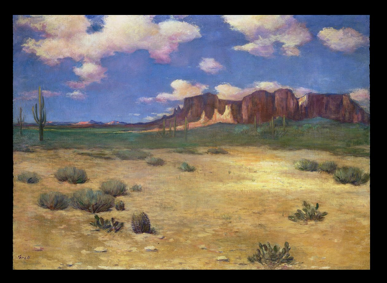 Arizonan maisema (öljy kankaalle) tekijältä Albert Lorey Groll