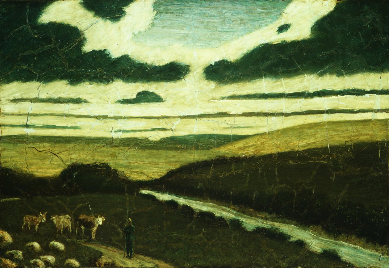 Maisema, 1897-98. tekijältä Albert Pinkham Ryder