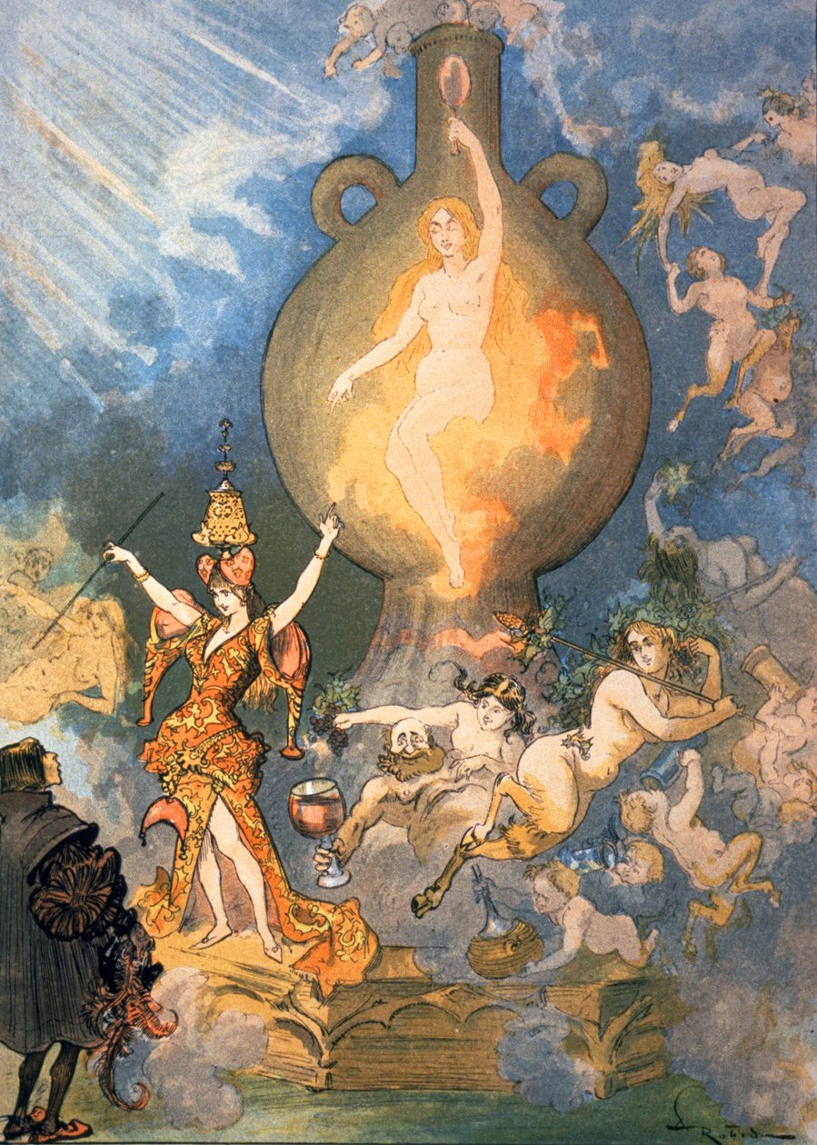 Viides kirja, c1900 (kuva) tekijältä Albert Robida