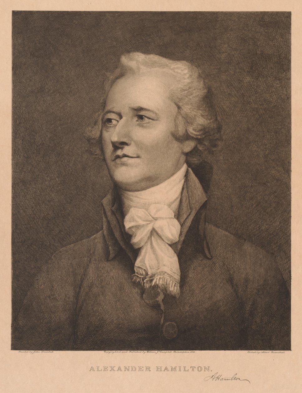 Alexander Hamilton, 1895. tekijältä Albert Rosenthal