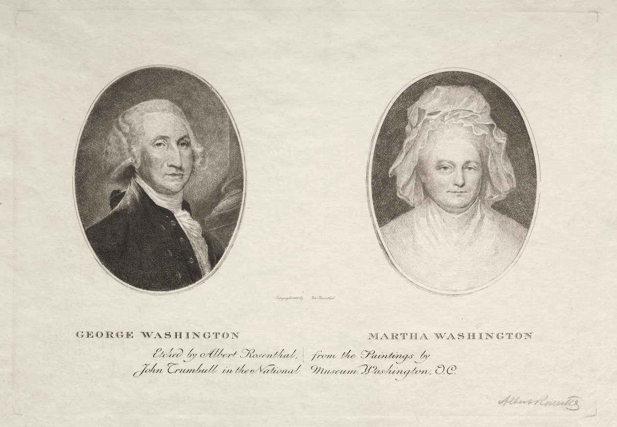 George ja Martha Washington tekijältä Albert Rosenthal