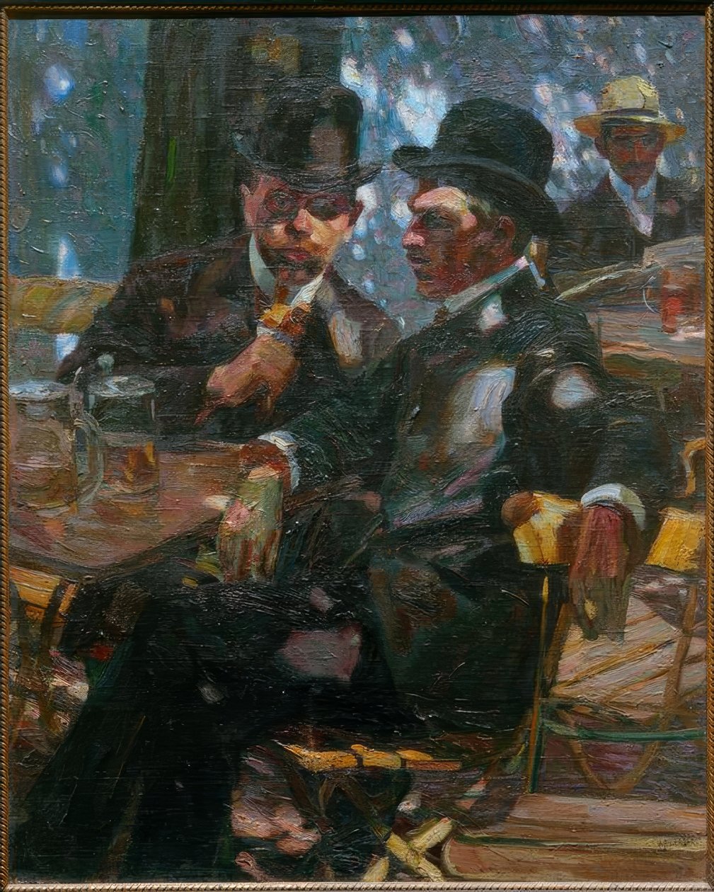 Biergartenissa tekijältä Albert Weisgerber