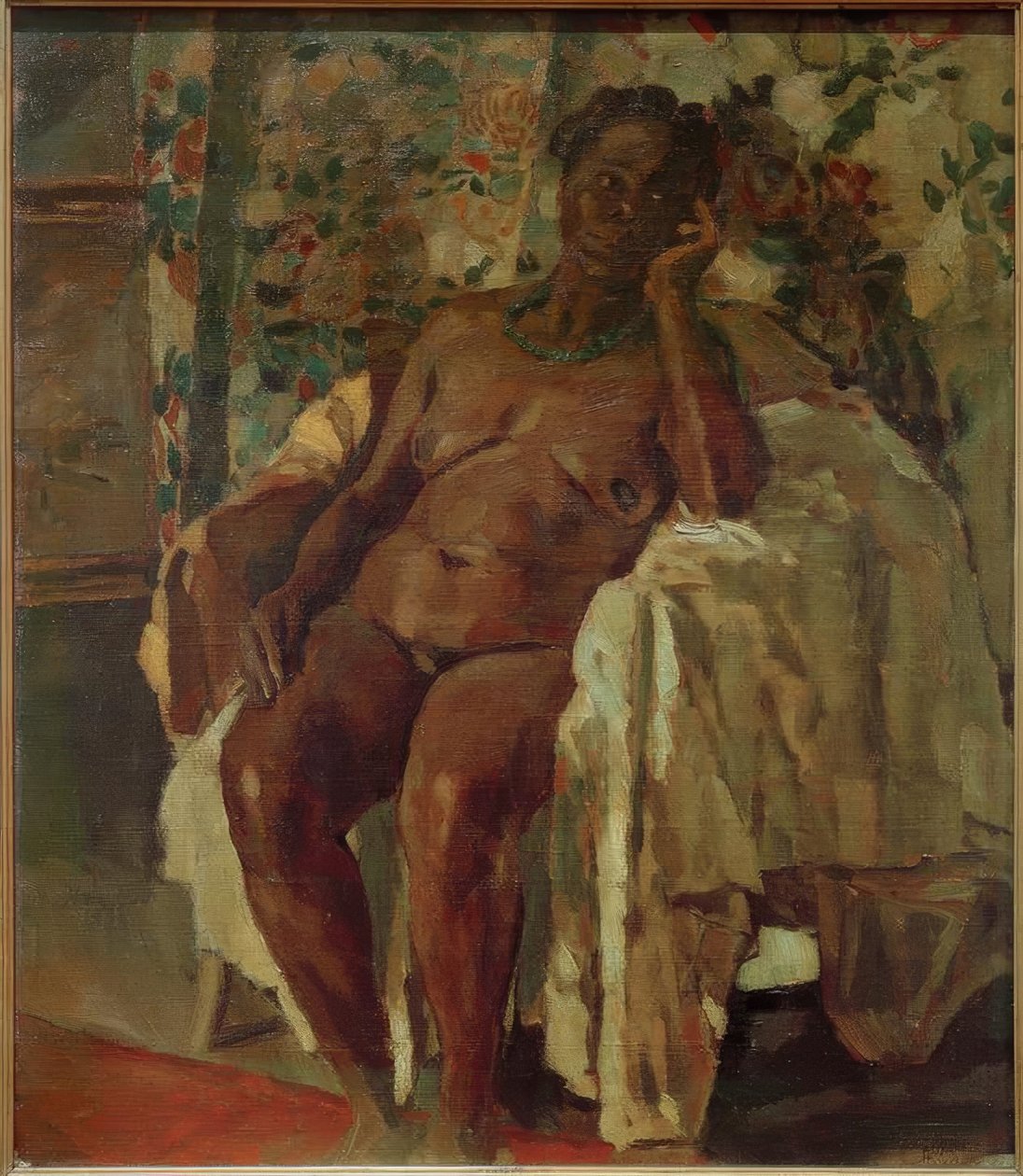 Istuva (istuva Negress) tekijältä Albert Weisgerber