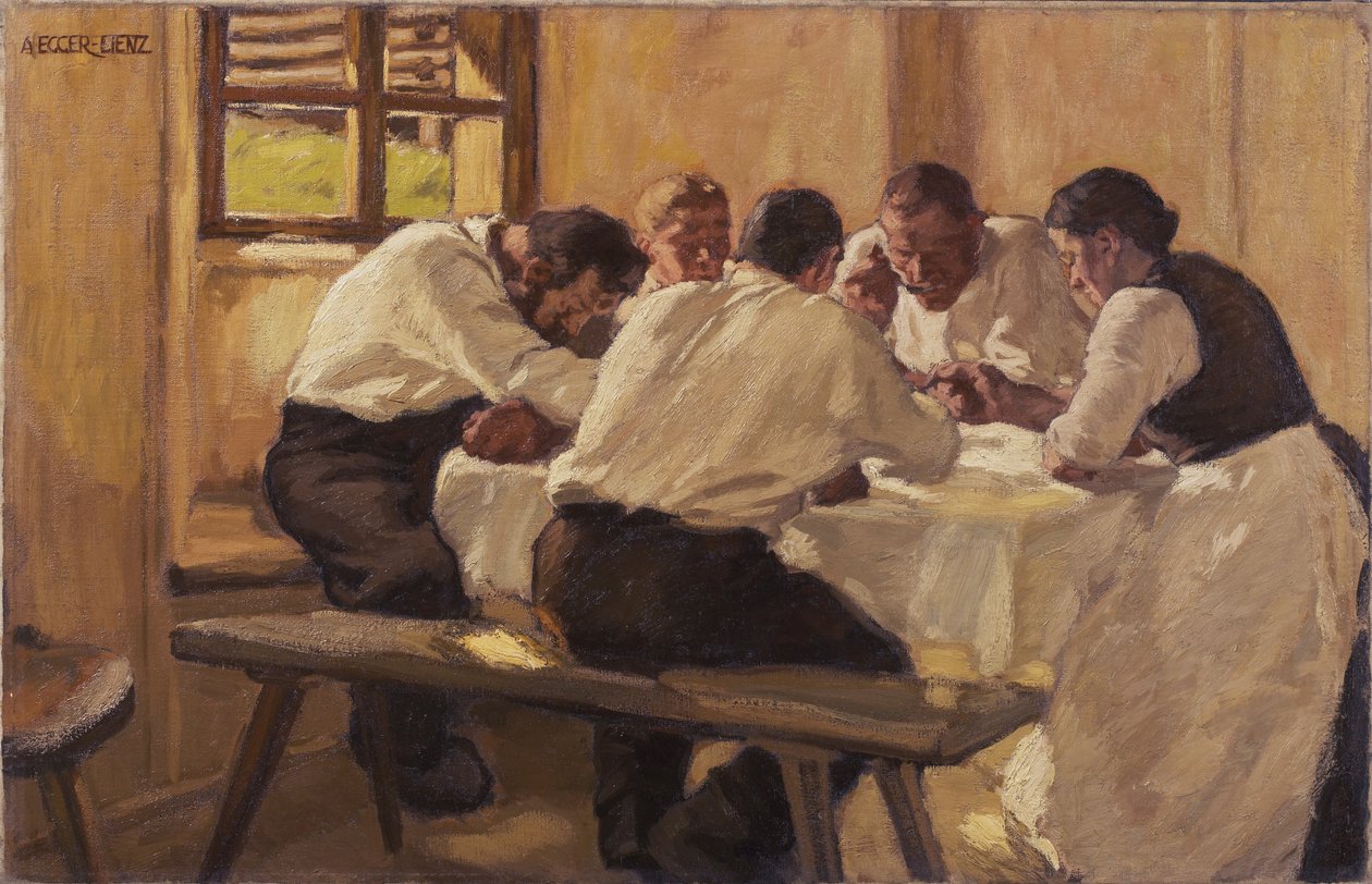 Lounas keitto, versio II, 1910 tekijältä Albin Egger Lienz