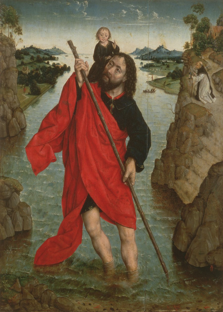 St. Christopher (paneeli) tekijältä Albrecht Bouts