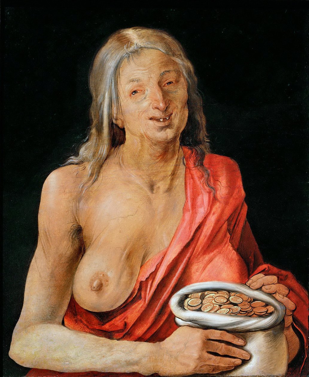 Allegorie des Geizes tekijältä Albrecht Dürer
