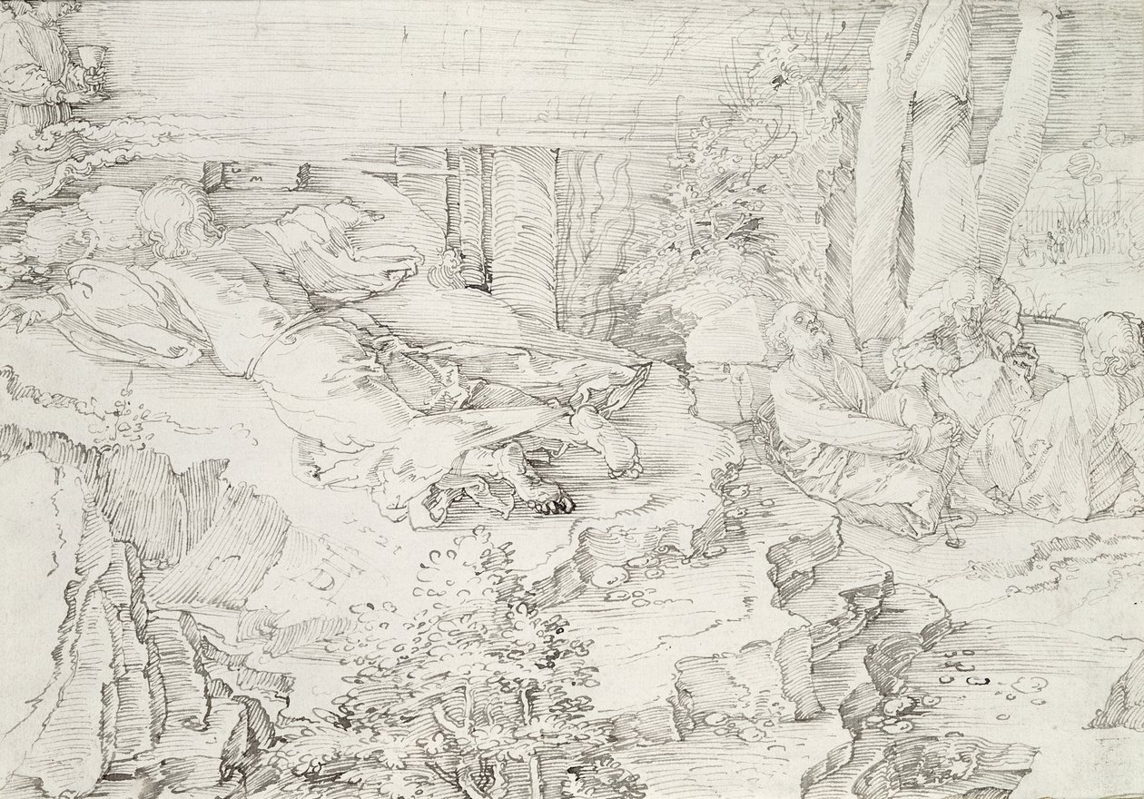 Kristus Öljymäellä, 1521 tekijältä Albrecht Dürer