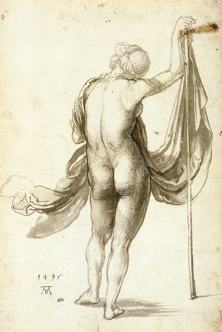 Nainen alaston takaa tekijältä Albrecht Dürer