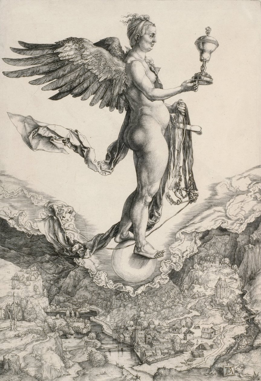 Nemesis (Suuri onni) tekijältä Albrecht Dürer
