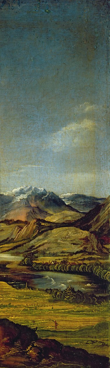 Omakuva käsineillä, 1498 (545:n yksityiskohta) tekijältä Albrecht Dürer