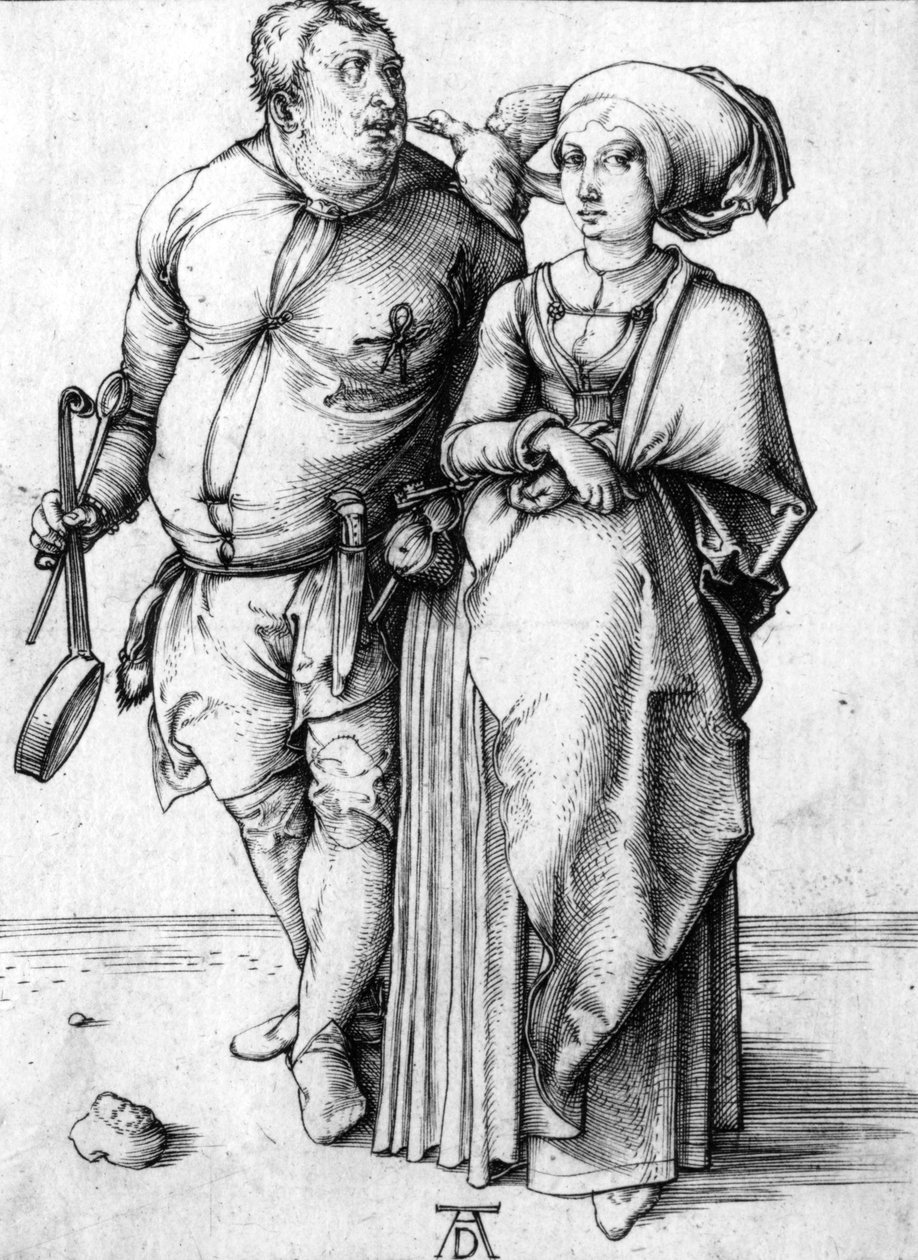 Kokki ja hänen vaimonsa tekijältä Albrecht Dürer