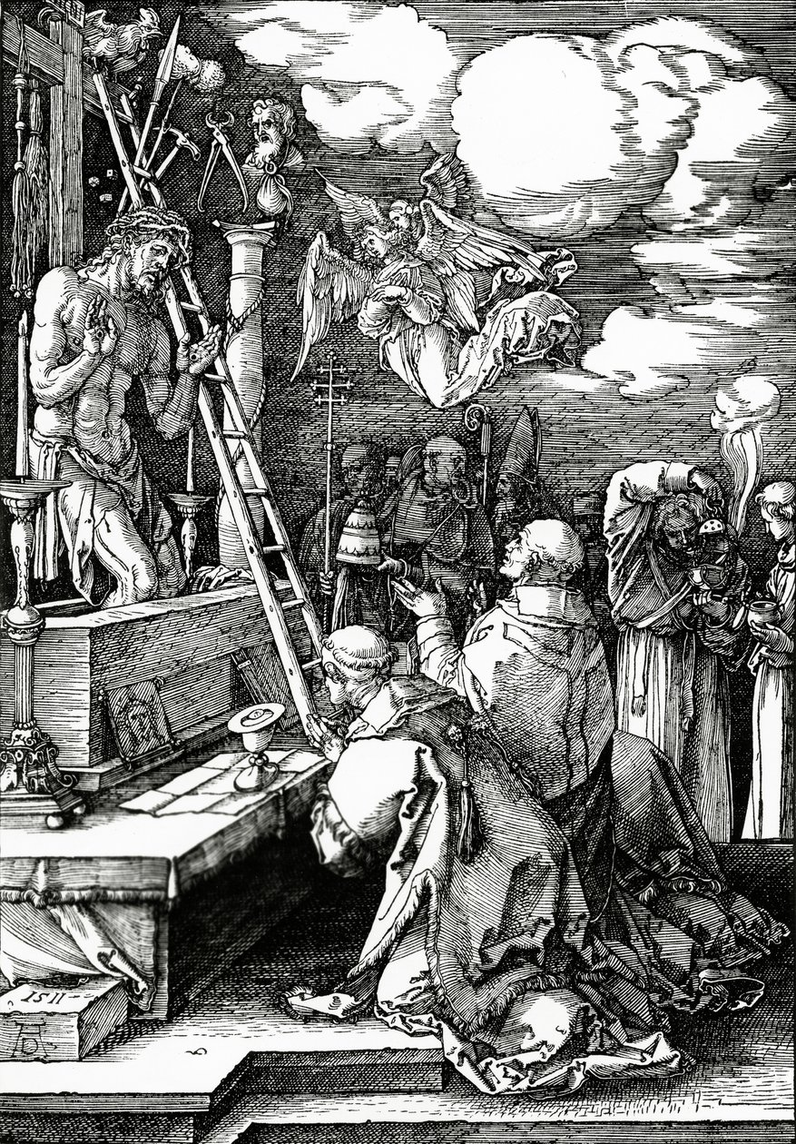 Pyhän Gregoryn messu, 1511 tekijältä Albrecht Dürer