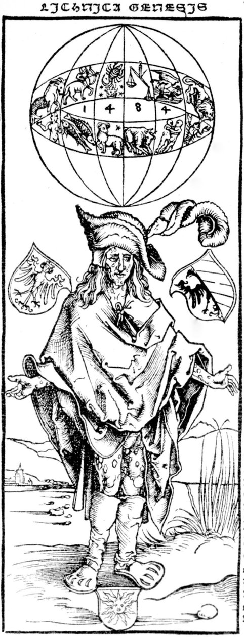 Syyfliittinen mies, 1496 tekijältä Albrecht Dürer