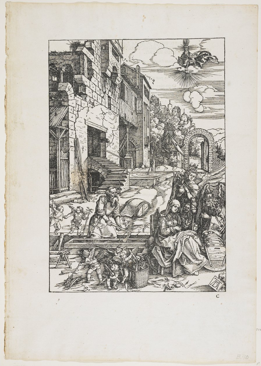 Loput lennon aikana Egyptiin, 1504 (1511) tekijältä Albrecht Dürer