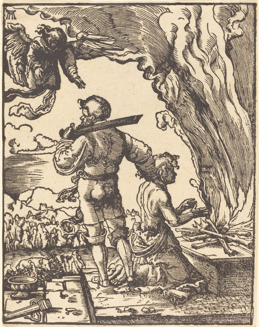 Abrahamin uhri tekijältä Albrecht Altdorfer
