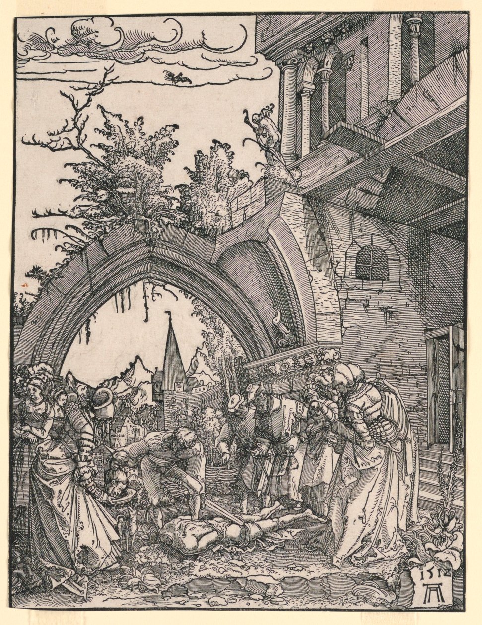 Johannes Kastajan pään mestaus tekijältä Albrecht Altdorfer