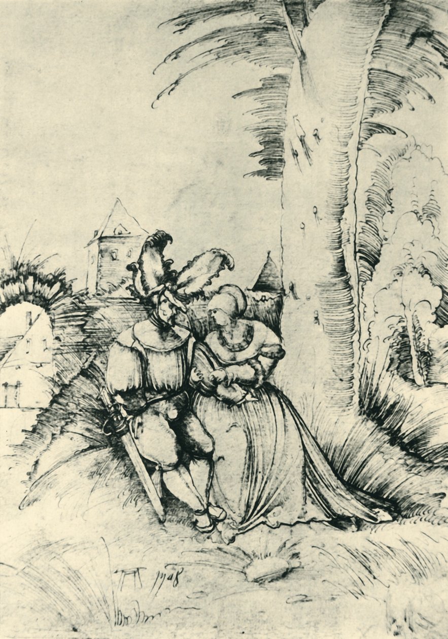 Rakastajat, 1508, 1943. tekijältä Albrecht Altdorfer