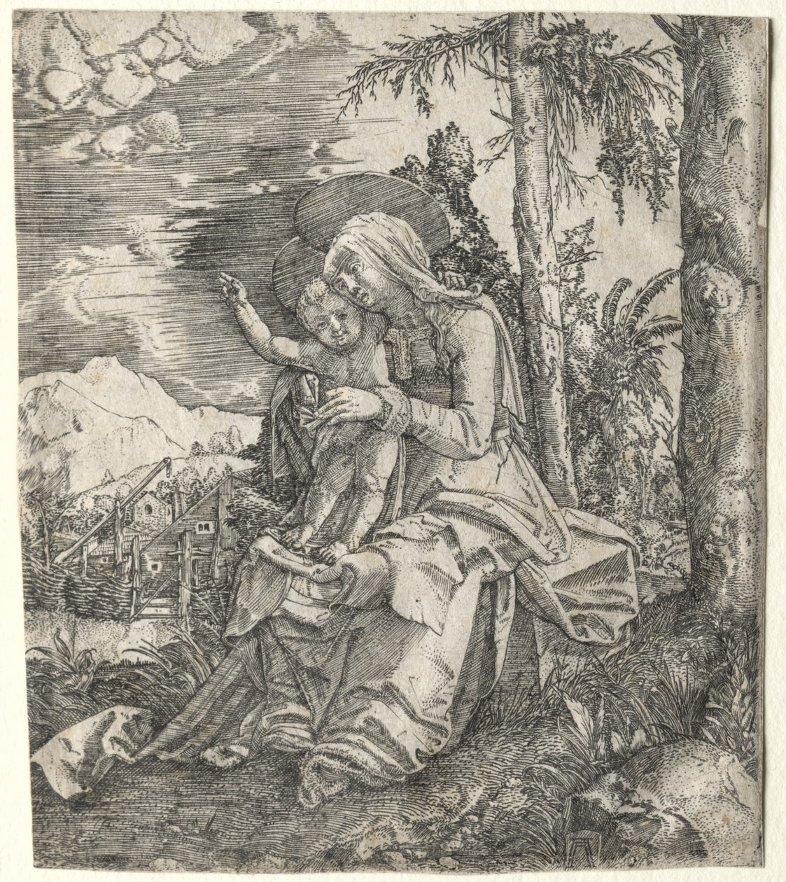 Neitsyt maisemassa tekijältä Albrecht Altdorfer