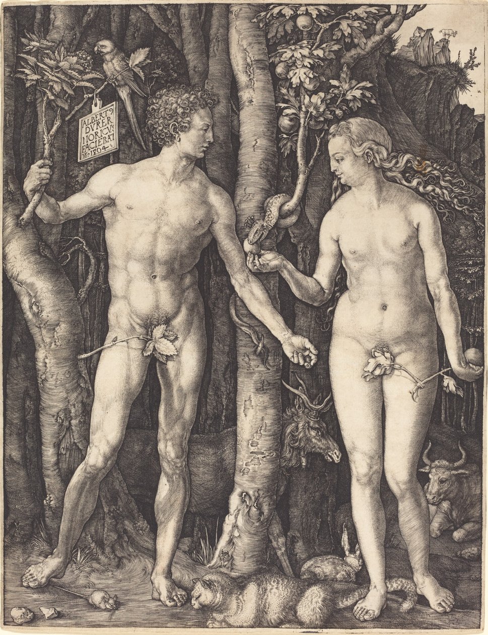Aatami ja Eeva tekijältä Albrecht Dürer