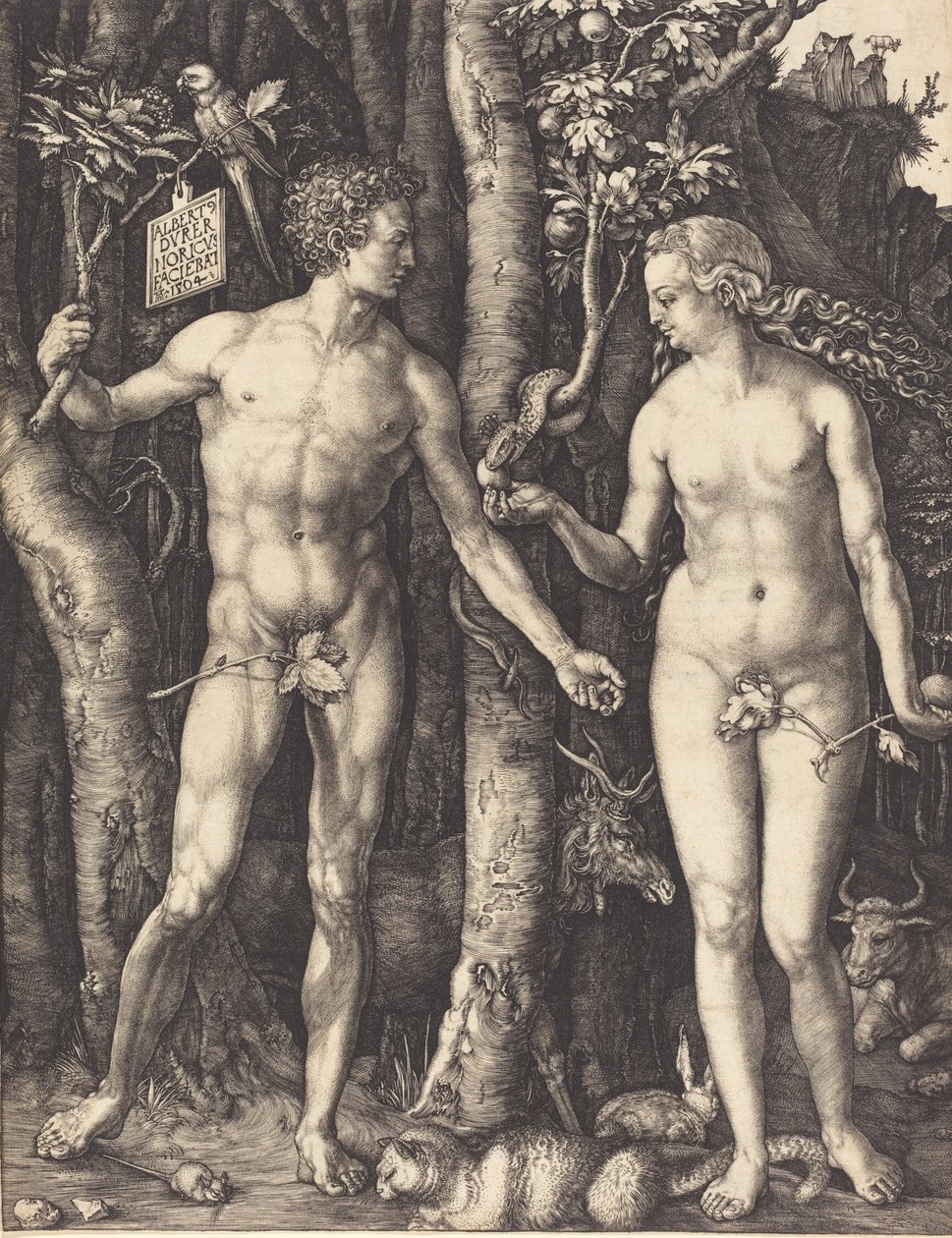 Aadam ja Eeva, 1504. tekijältä Albrecht Dürer