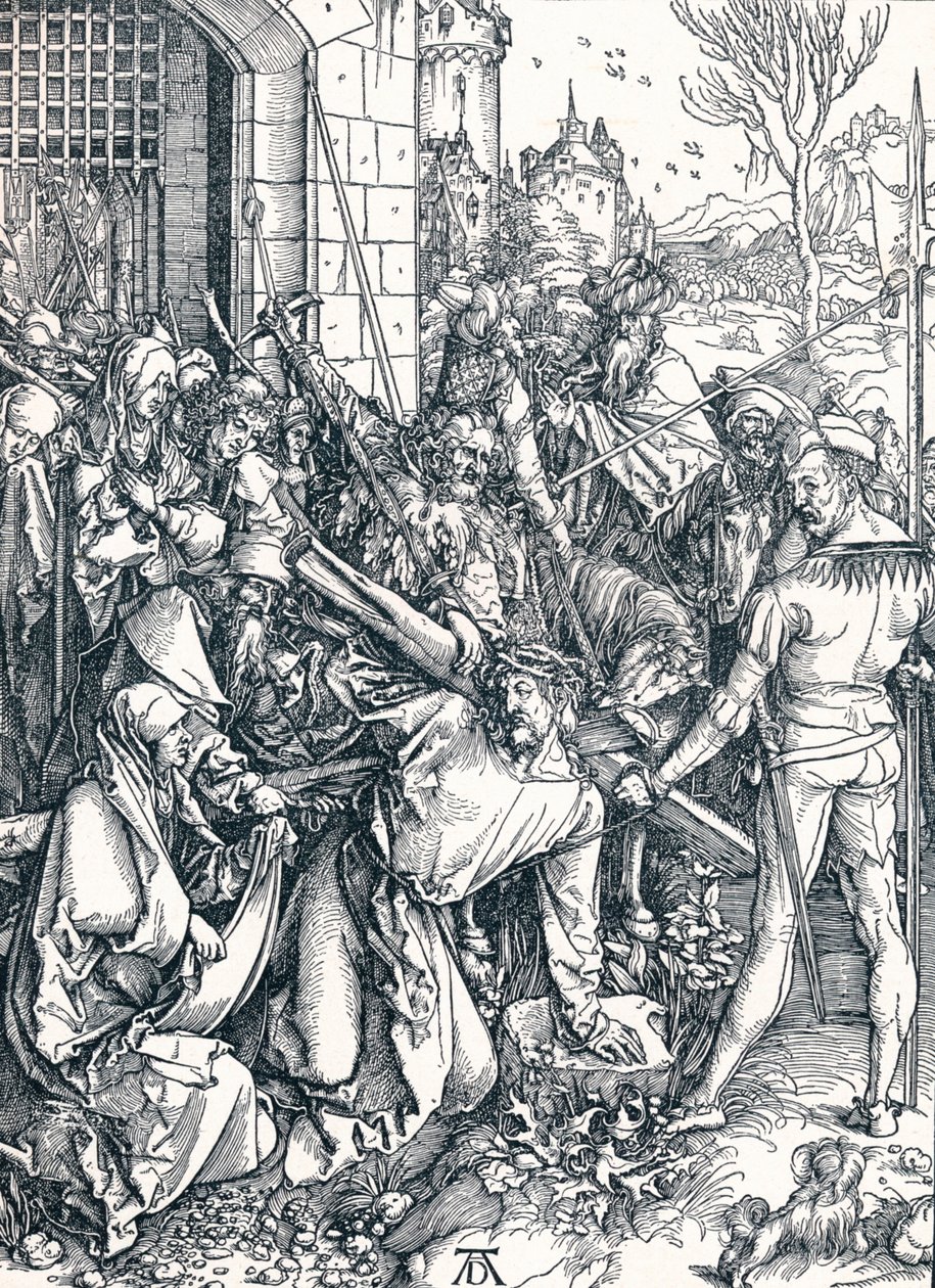 Kristus kantaa ristiä, 1498 1906. tekijältä Albrecht Dürer