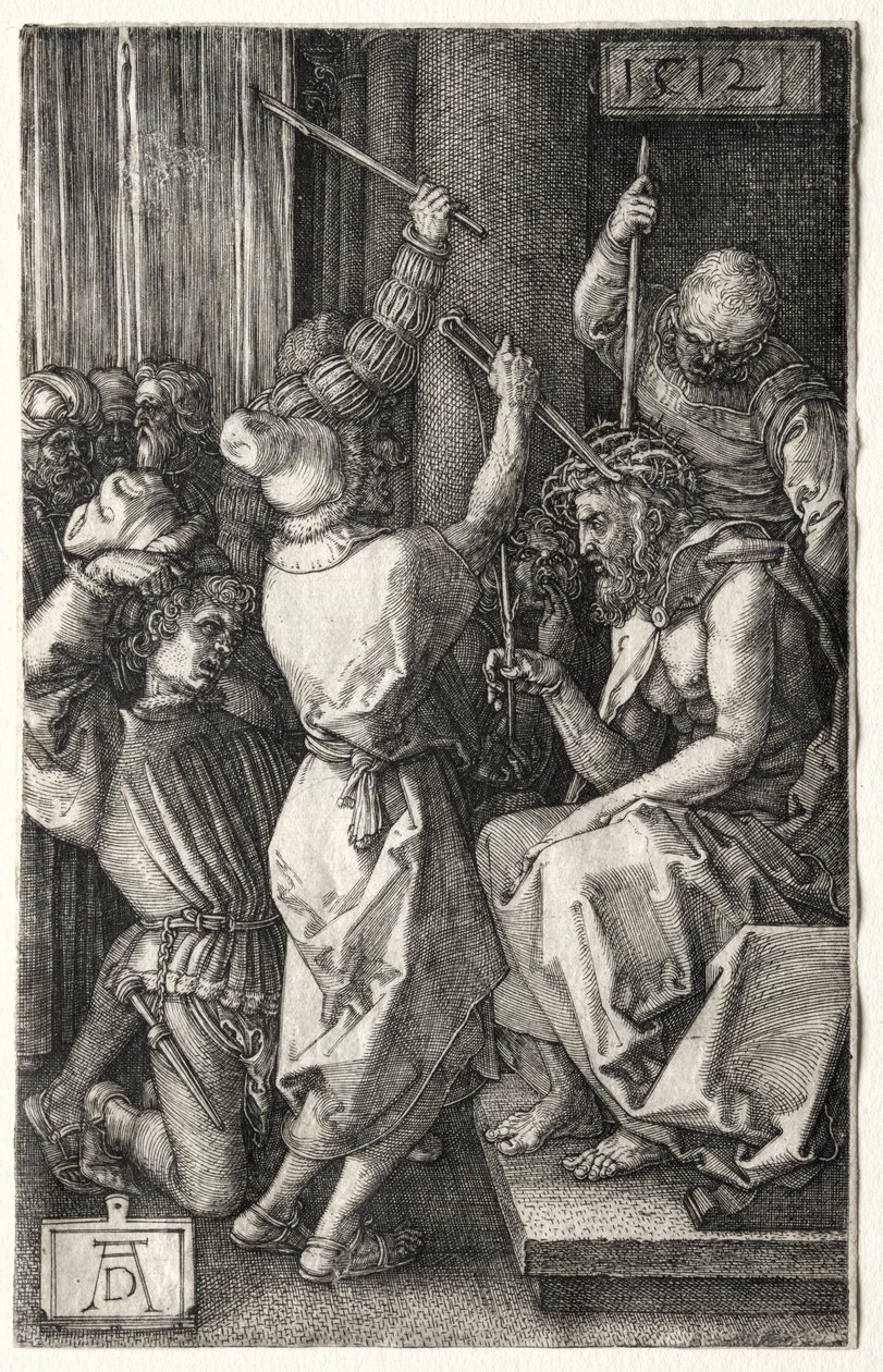 Orjantappuroilla kruunattu Kristus, 1512. tekijältä Albrecht Dürer