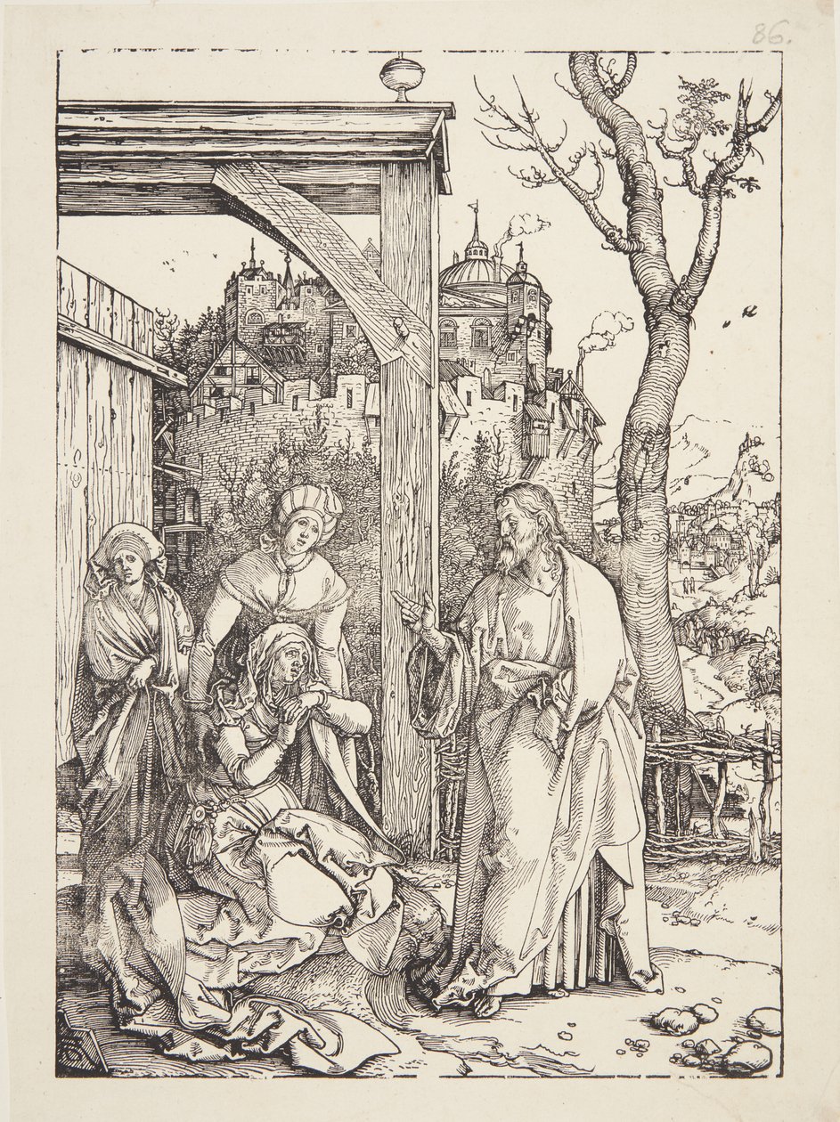 Kristus jättää äitinsä tekijältä Albrecht Dürer