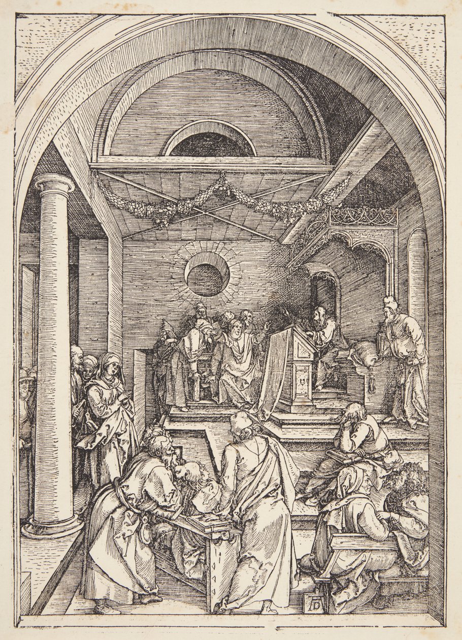 Kristus lääkäreiden joukossa tekijältä Albrecht Dürer