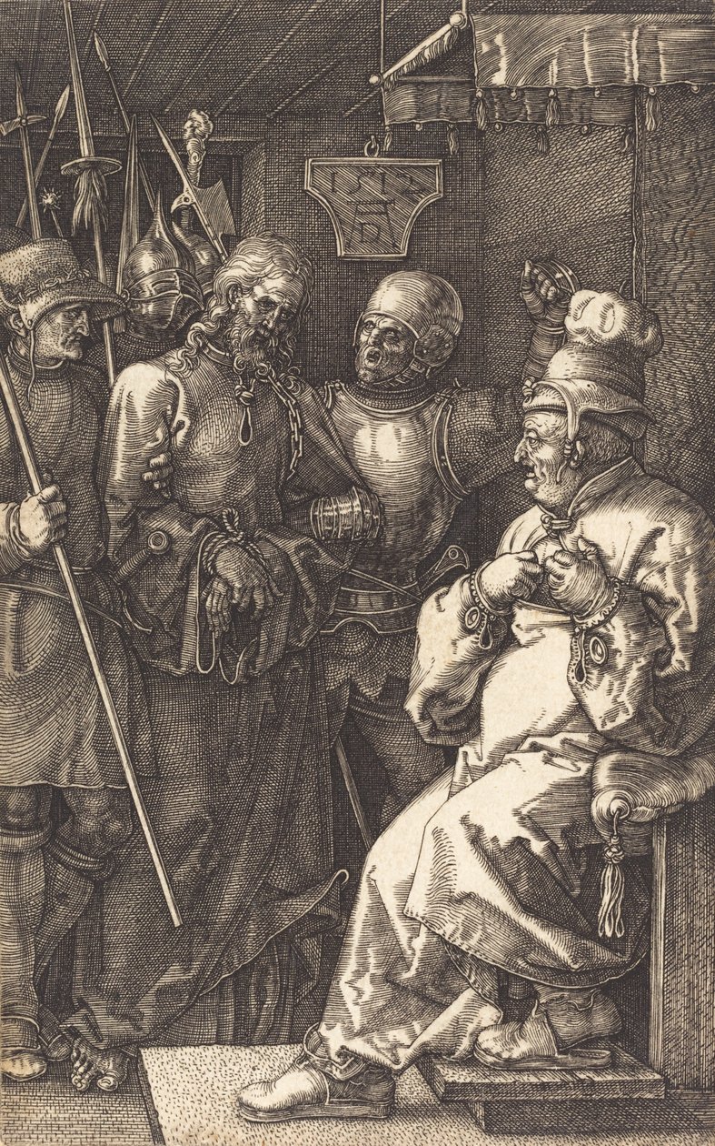 Kristus ennen Kaifasta, 1512. tekijältä Albrecht Dürer