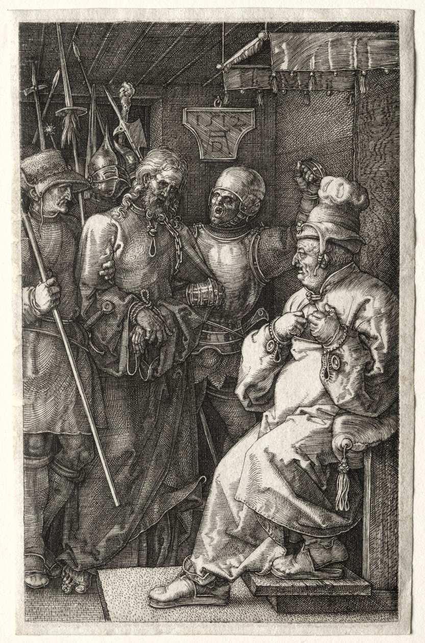 Kristus ennen Kaifasta, 1512. tekijältä Albrecht Dürer
