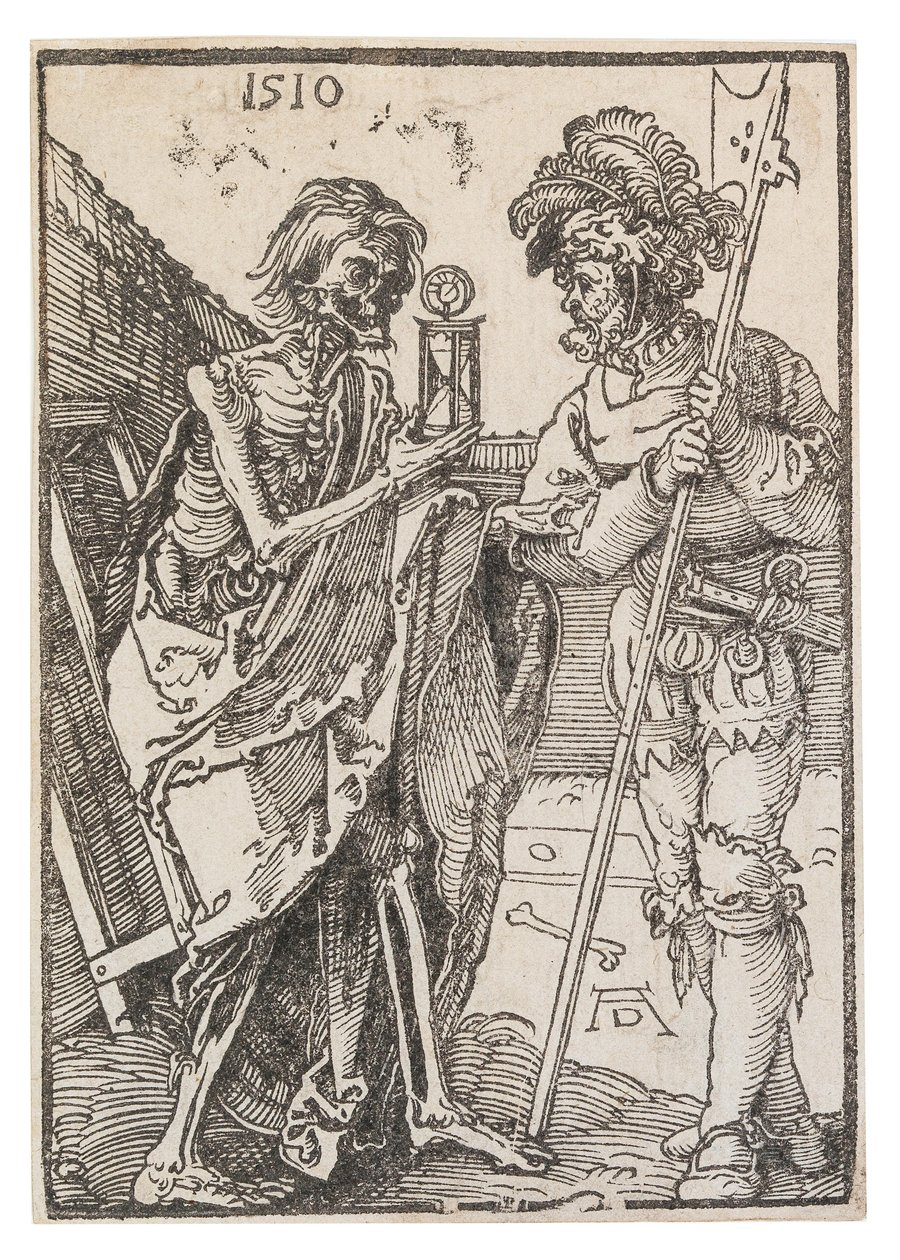 Kuolema ja Lansquenet, 1510. tekijältä Albrecht Dürer
