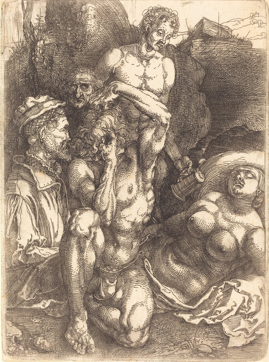 Epätoivoinen mies, luultavasti 15141515. tekijältä Albrecht Dürer