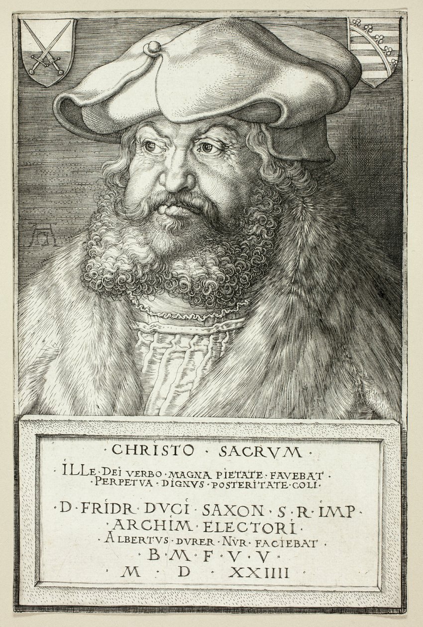 Saksin vaaliruhtinas Frederick Viisas tekijältä Albrecht Dürer