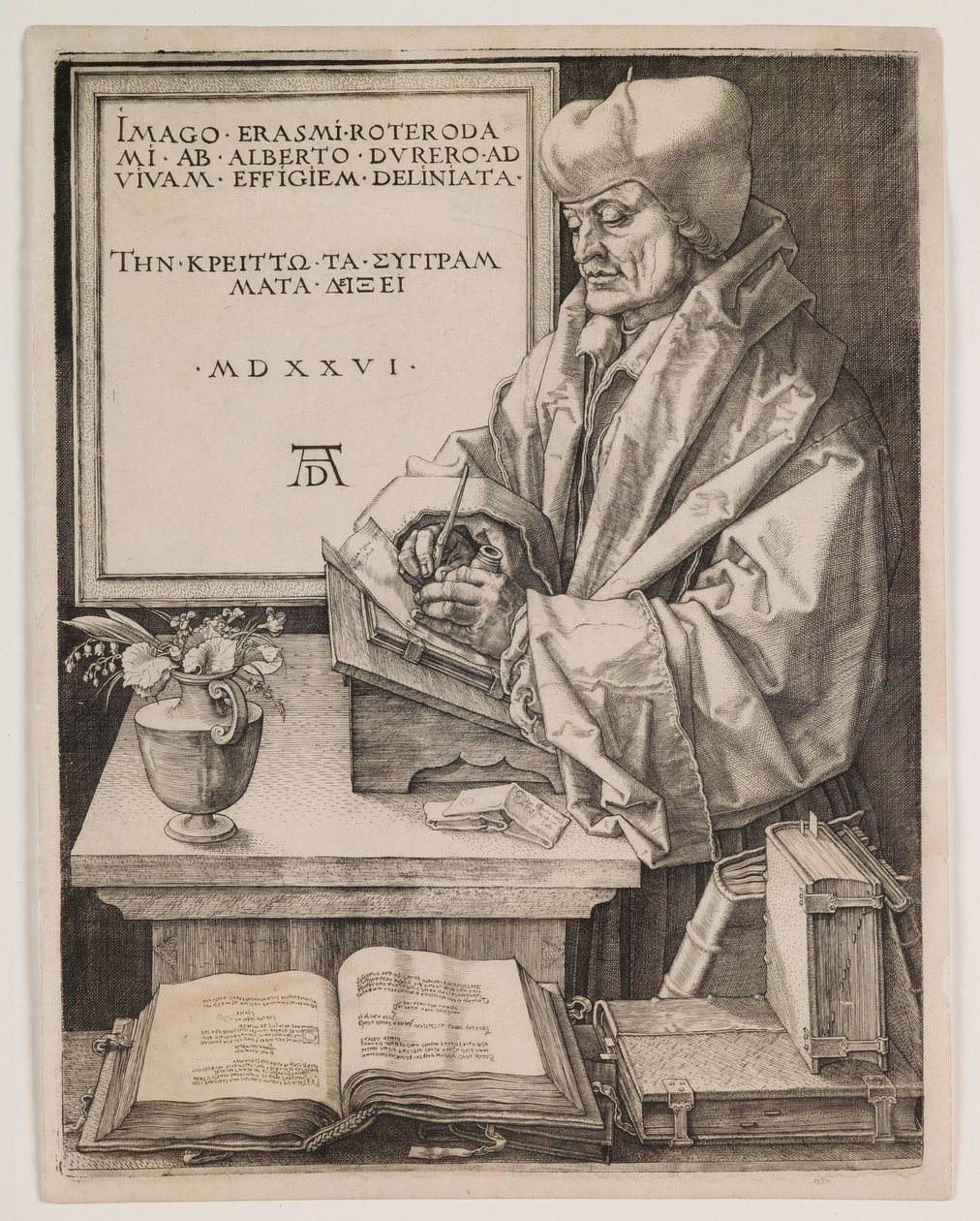 Erasmus Rotterdamilainen tekijältä Albrecht Dürer
