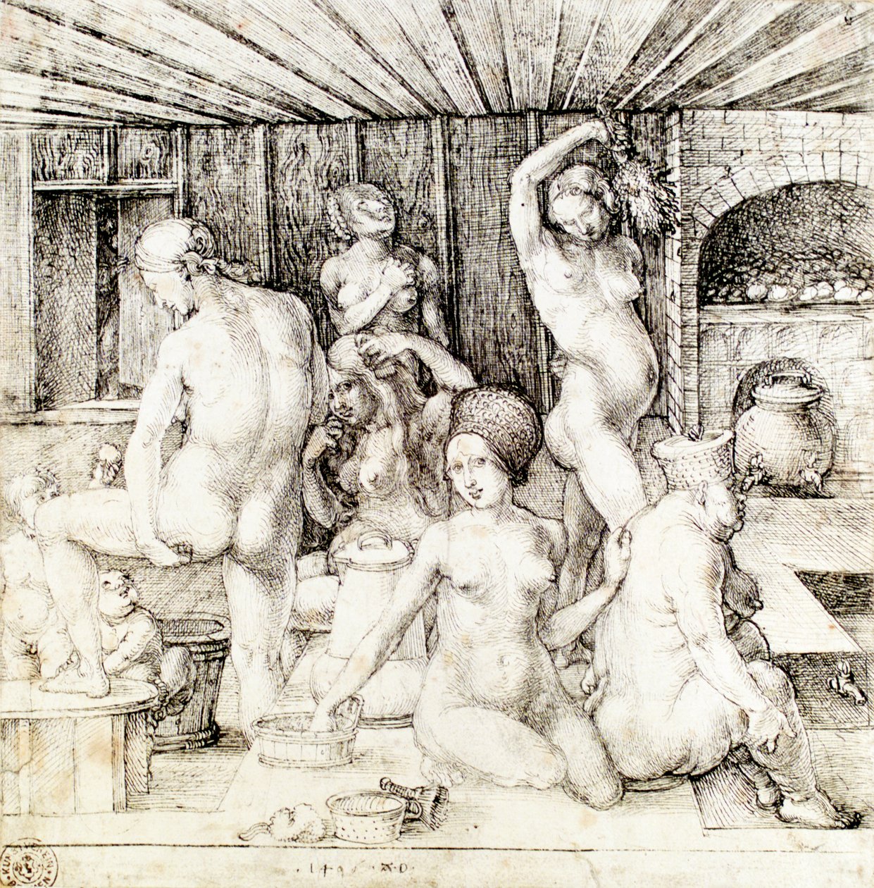 Saksa: Frauenbad Naisten kylpylä tekijältä Albrecht Dürer
