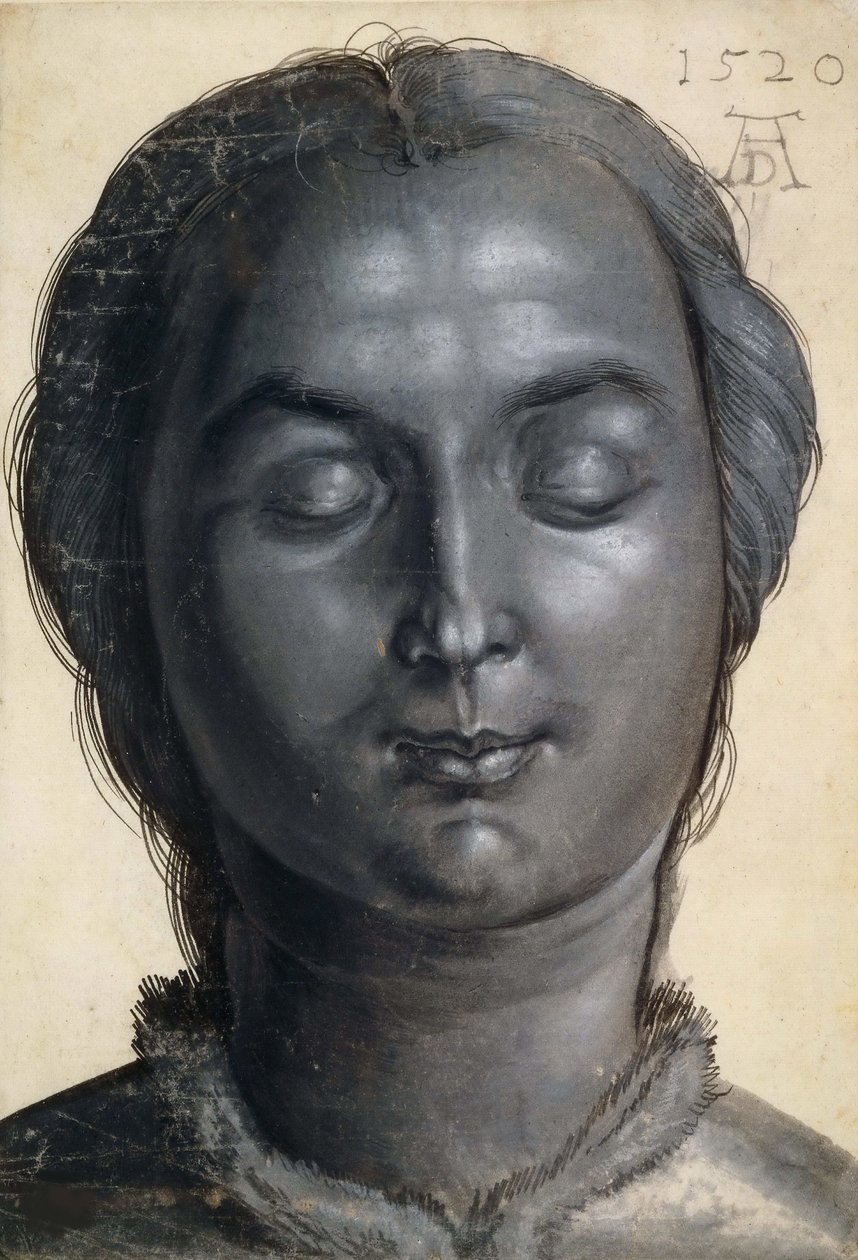 Naisen pää, 1520. tekijältä Albrecht Dürer