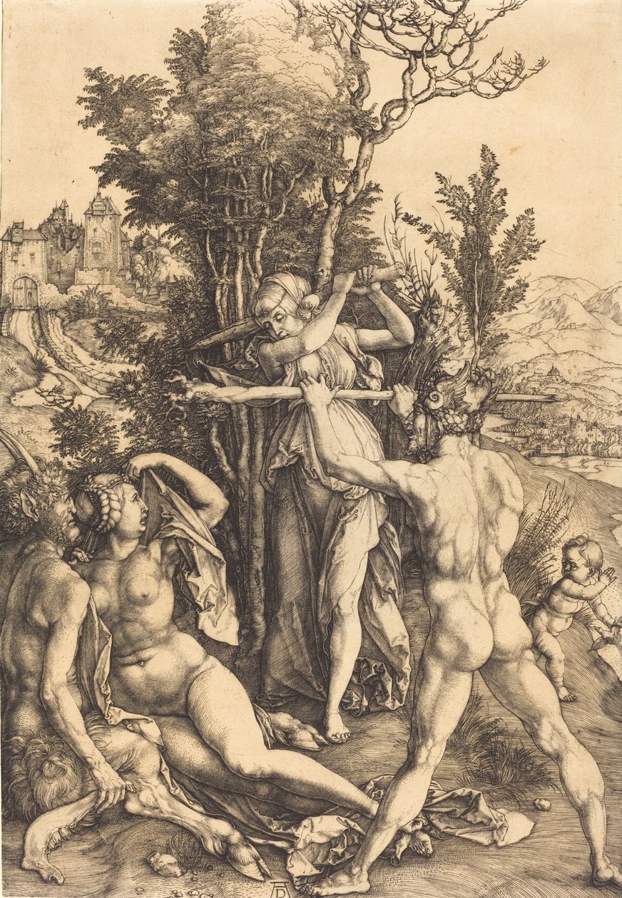 Hercules risteyksessä, 14981499. tekijältä Albrecht Dürer