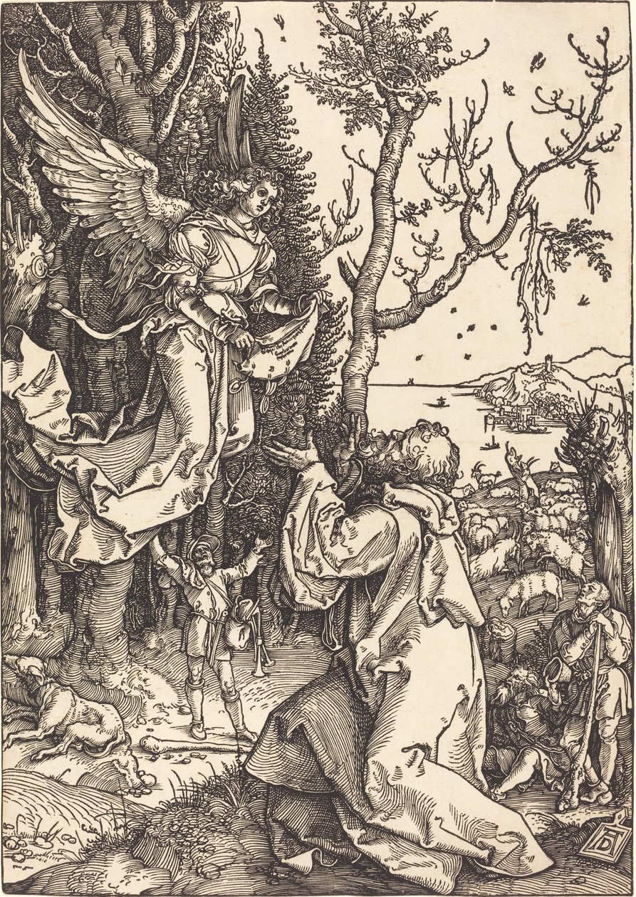 Joakim ja enkeli tekijältä Albrecht Dürer