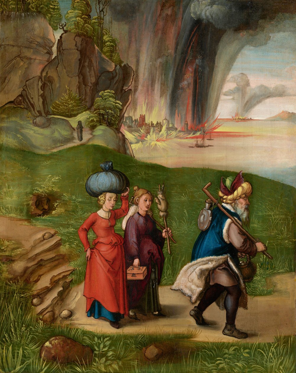 Loot ja hänen tyttärensä [käänteinen] tekijältä Albrecht Dürer