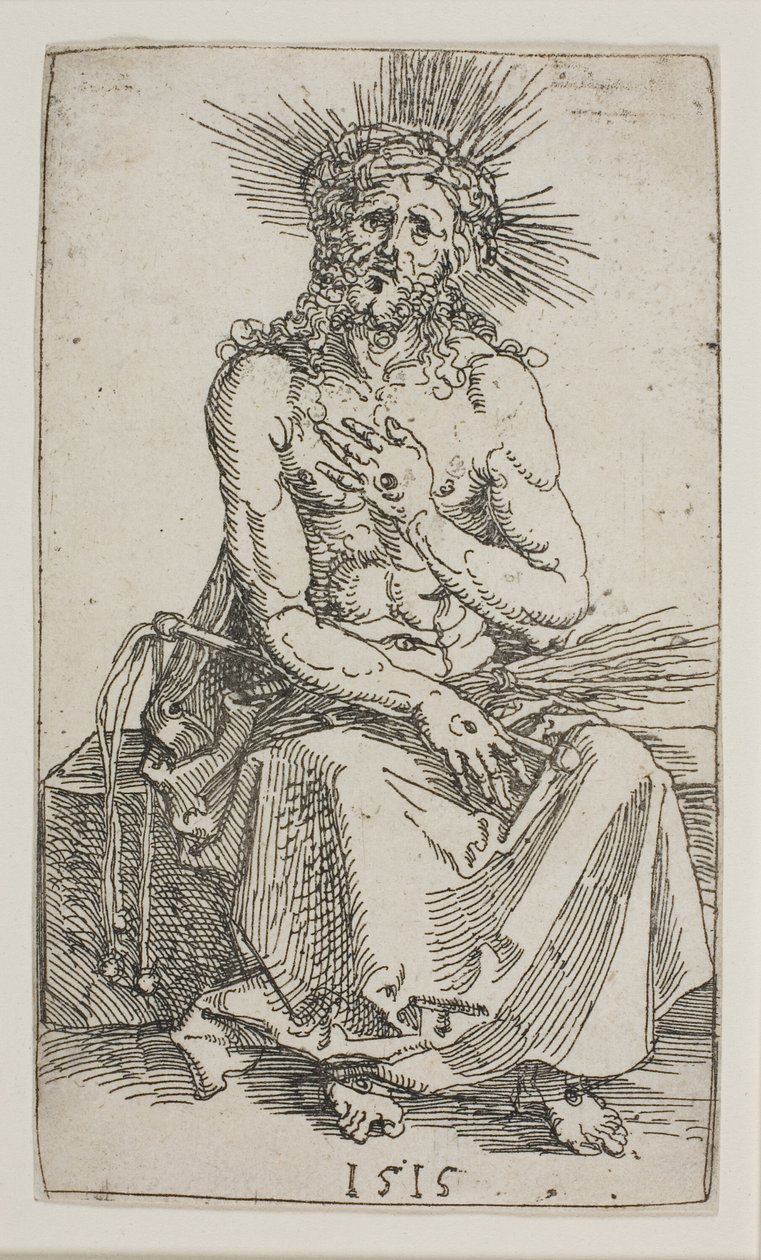 Surun mies, istuu tekijältä Albrecht Dürer