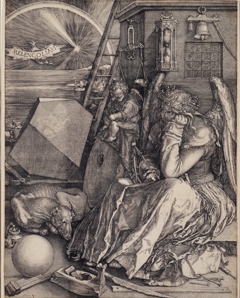 Melancolia I. tekijältä Albrecht Dürer