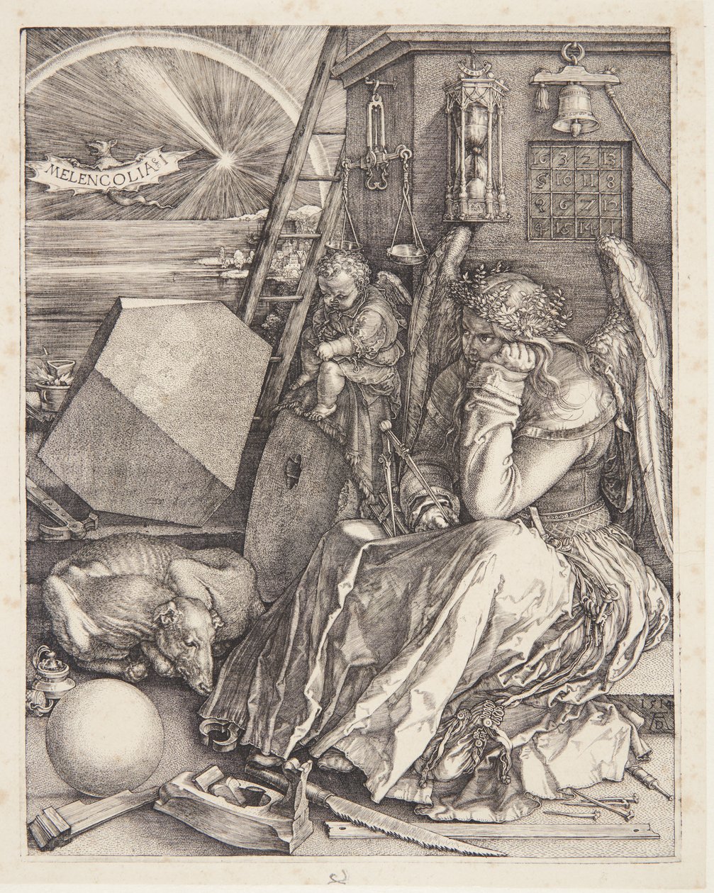 Melankolia I tekijältä Albrecht Dürer