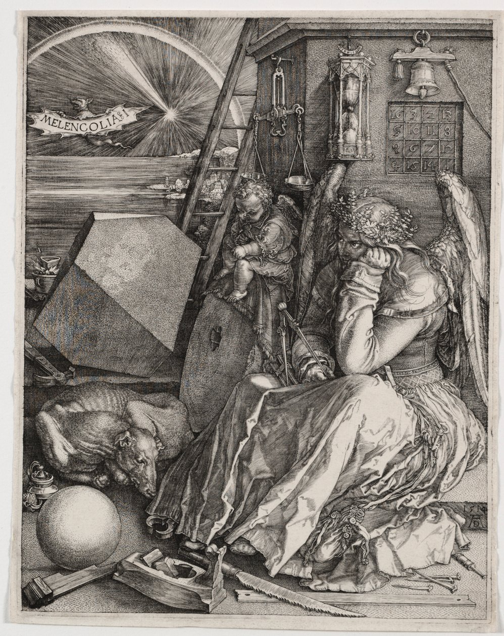 Melankolia I tekijältä Albrecht Dürer