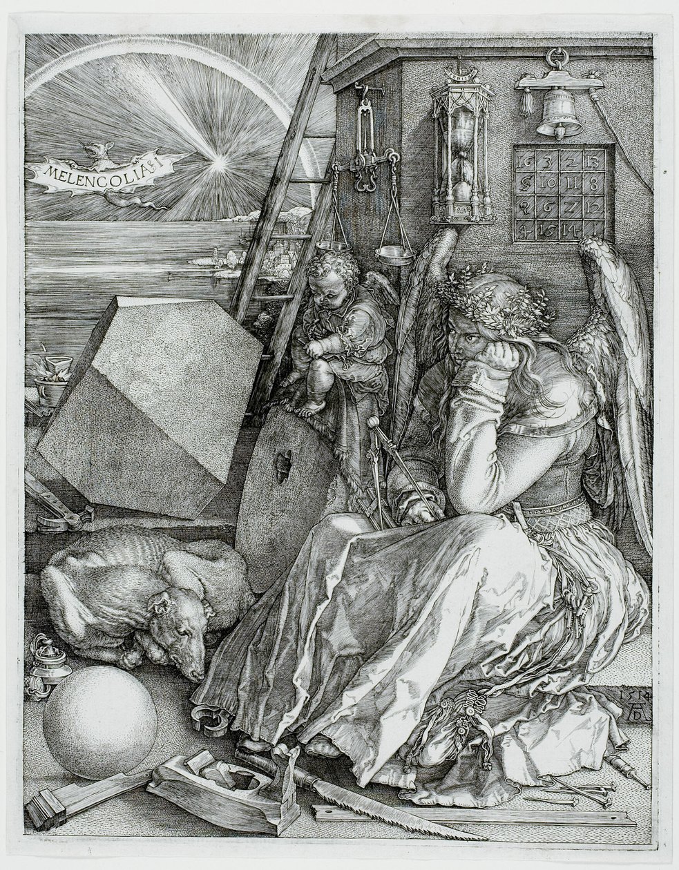 Melencolia I tekijältä Albrecht Dürer