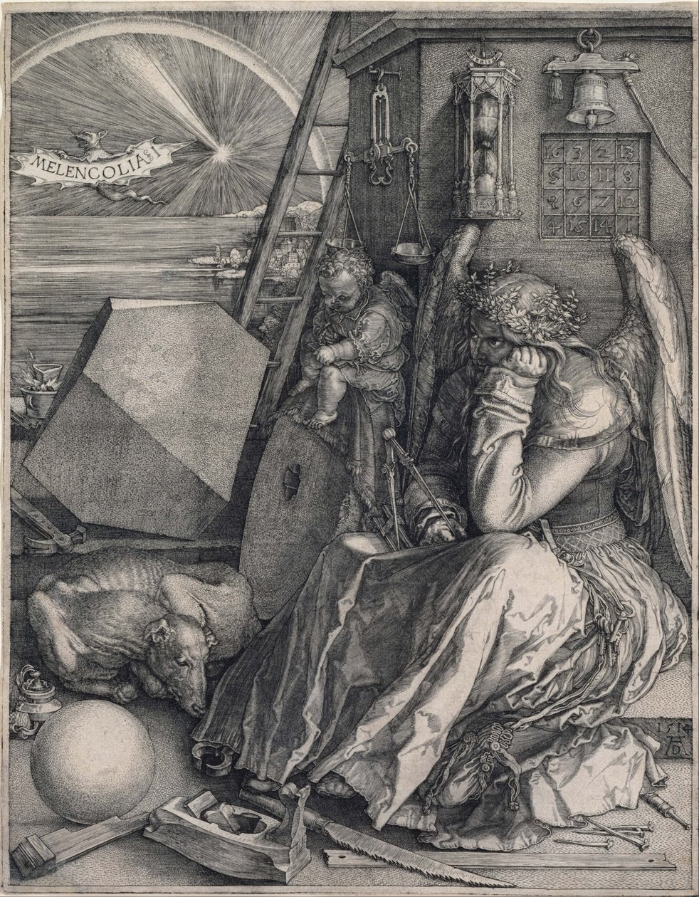 Melencolia I. tekijältä Albrecht Dürer