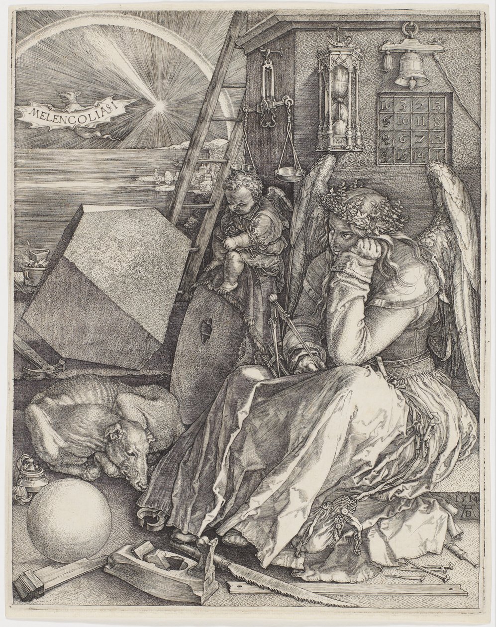 Melencolia I. tekijältä Albrecht Dürer